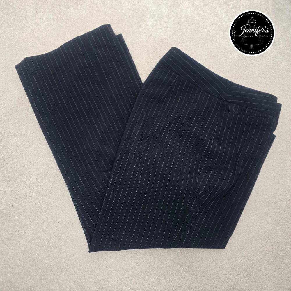 Evan Picone Women's Black Pinstripe Dress Pants Size 12